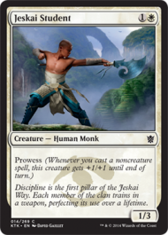 Jeskai Student (Khans of Tarkir) Near Mint Foil