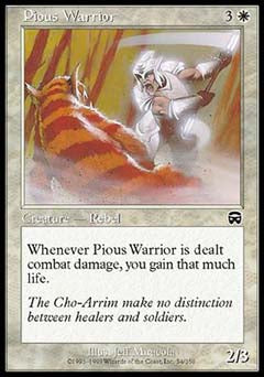 Pious Warrior (Mercadian Masques) Near Mint