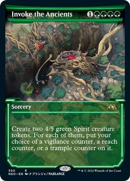 Invoke the Ancients (Showcase) (Kamigawa: Neon Dynasty) Near Mint