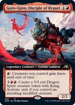 Goro-Goro, Disciple of Ryusei (Extended Art) (Kamigawa: Neon Dynasty) Near Mint