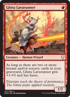 Ghitu Lavarunner (Dominaria) Near Mint