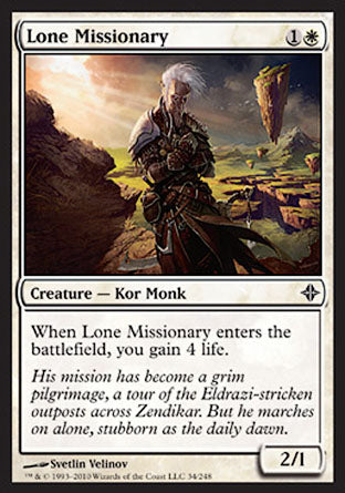 Lone Missionary (Rise of the Eldrazi) Good