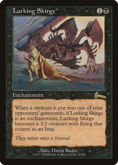 Lurking Skirge (Urza's Legacy) Light Play