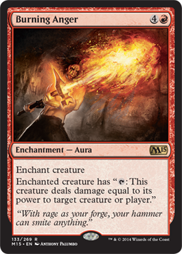 Burning Anger (Magic 2015 Core Set) Near Mint Foil
