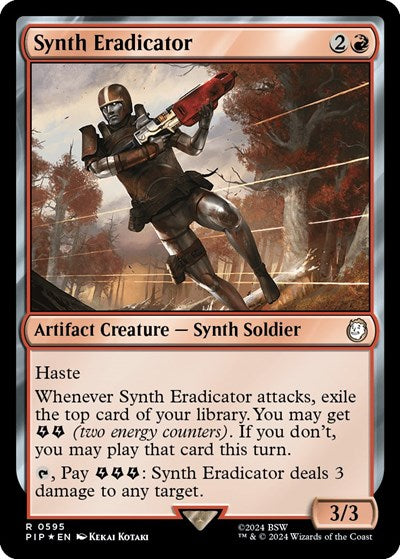 Synth Eradicator (Surge Foil) (Universes Beyond: Fallout) Near Mint