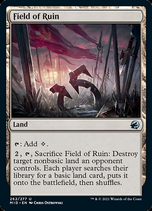 Field of Ruin (Innistrad: Midnight Hunt) Near Mint Foil