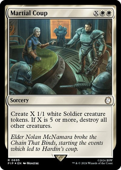 Martial Coup (Surge Foil) (Universes Beyond: Fallout) Near Mint