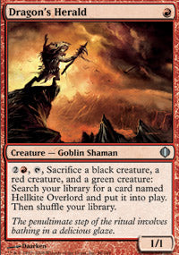 Dragon's Herald (Shards of Alara) Light Play Foil