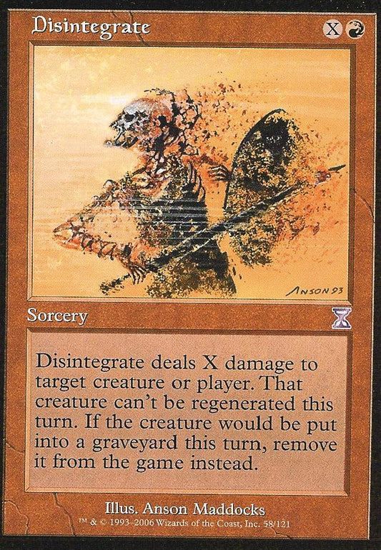 Disintegrate (Time Spiral Time Shifted) Near Mint Foil