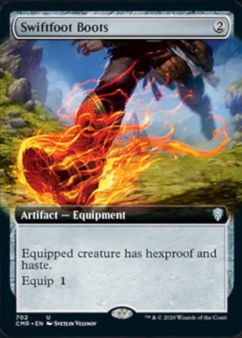 Swiftfoot Boots (Extended Art) (Commander Legends) Near Mint