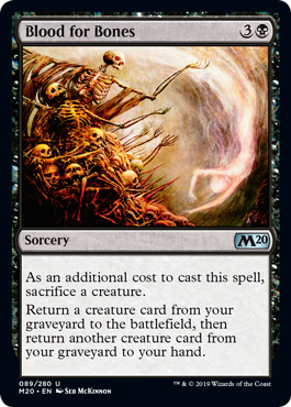 Blood for Bones (Magic 2020 Core Set) Near Mint
