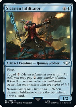 Sicarian Infiltrator (Surge Foil) (Universes Beyond: Warhammer 40K) Near Mint