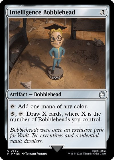 Intelligence Bobblehead (Surge Foil) (Universes Beyond: Fallout) Near Mint