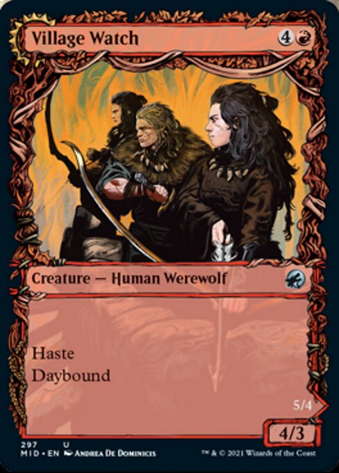 Village Watch / Village Reavers (Showcase) (Innistrad: Midnight Hunt) Near Mint