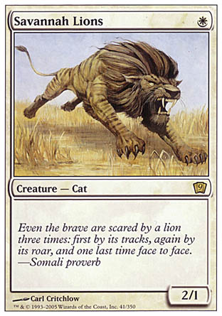 Savannah Lions (9th Edition) Near Mint Foil