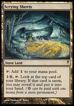 Scrying Sheets (Coldsnap) Near Mint Foil