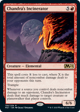 Chandra's Incinerator (Magic 2021 Core Set) Near Mint Foil