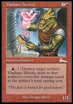 Viashino Heretic (Urza's Legacy) Near Mint Foil