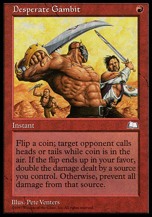 Desperate Gambit (Weatherlight) Light Play