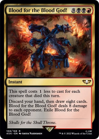 Blood for the Blood God! (Universes Beyond: Warhammer 40K) Near Mint Foil