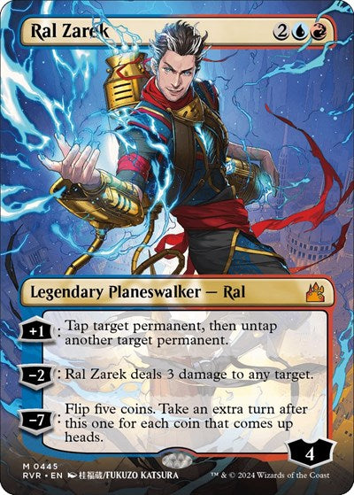 Ral Zarek (Anime Borderless) (Ravnica Remastered) Near Mint