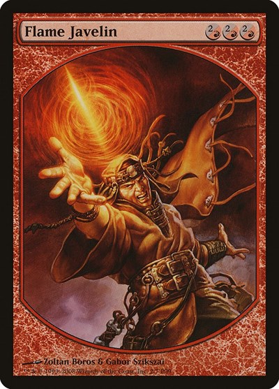 Flame Javelin (Textless) (Promotional Cards) Light Play