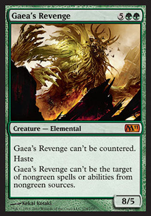 Gaea's Revenge (Magic 2011 Core Set) Near Mint Foil