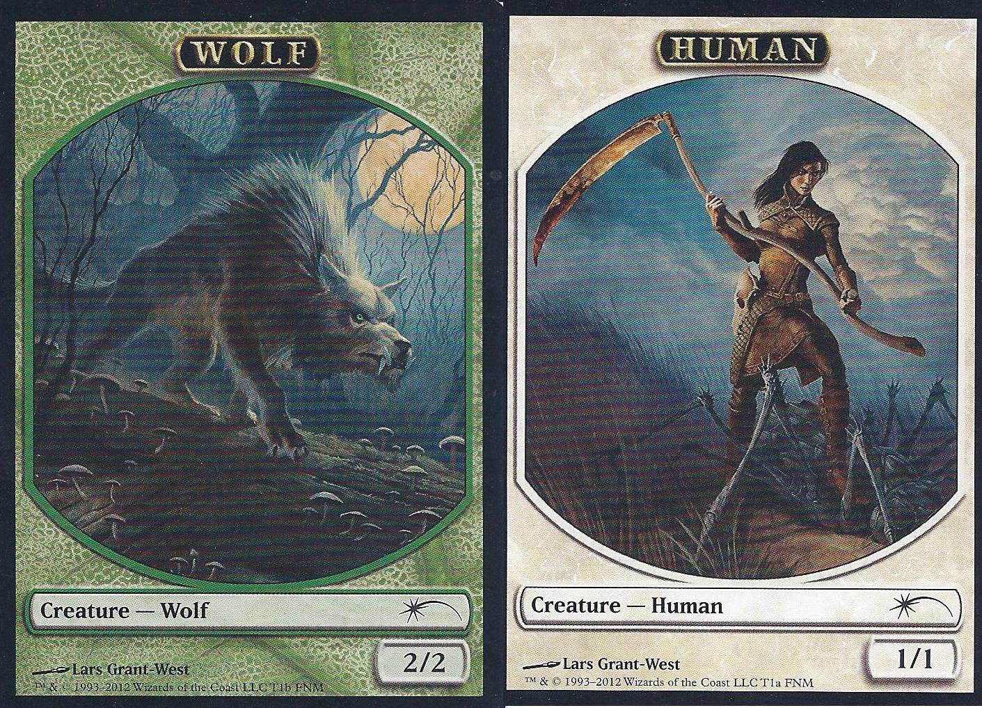 Human Wolf Token (FNM) (Promotional Cards) Near Mint