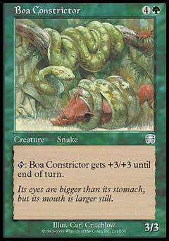 Boa Constrictor (Mercadian Masques) Near Mint Foil