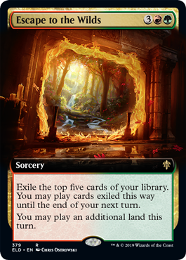 Escape to the Wilds (Extended Art) (Throne of Eldraine) Near Mint