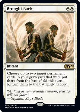 Brought Back (Magic 2020 Core Set) Near Mint