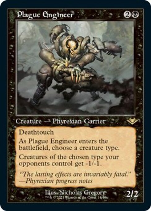 Plague Engineer (Modern Horizons 1 Retro Frames) Near Mint Etched Foil
