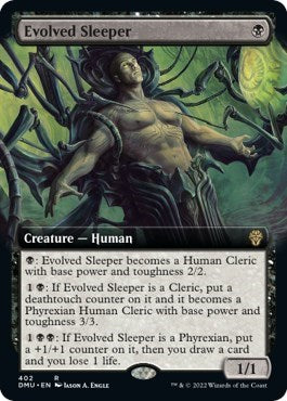 Evolved Sleeper (Extended Art) (Dominaria United) Near Mint