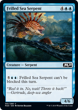Frilled Sea Serpent (Magic 2020 Core Set) Near Mint