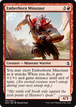 Emberhorn Minotaur (Amonkhet) Near Mint