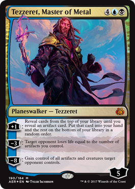 Tezzeret Master of Metal (Aether Revolt) Near Mint Foil