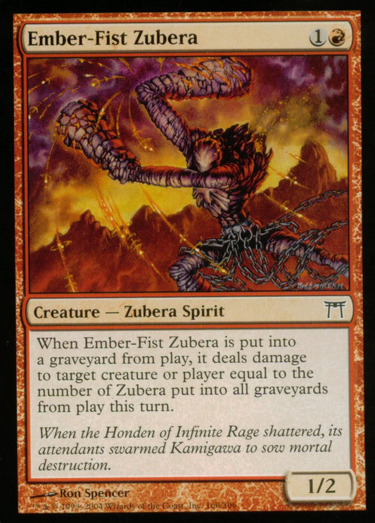 Ember-Fist Zubera (Champions of Kamigawa) Near Mint Foil
