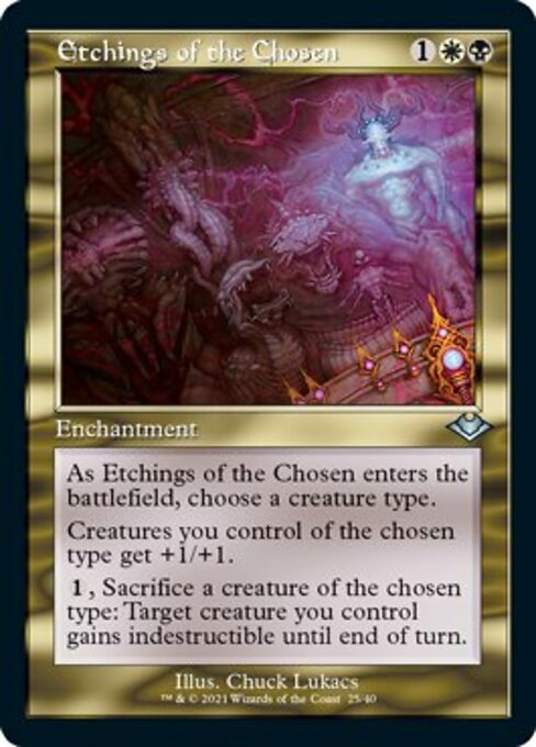 Etchings of the Chosen (Modern Horizons 1 Retro Frames) Near Mint Etched Foil