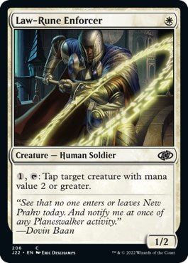 Law-Rune Enforcer (Jumpstart 2022) Near Mint