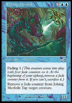 Jolting Merfolk (Nemesis) Light Play
