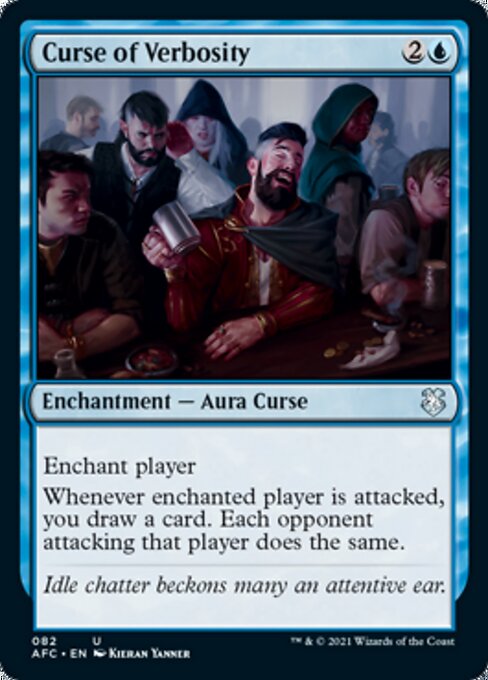 Curse of Verbosity (Commander 2021 Forgotten Realms) Near Mint