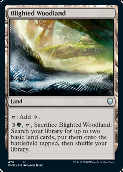 Blighted Woodland (Commander 2020 Commander Legends) Near Mint