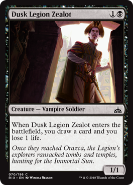 Dusk Legion Zealot (Rivals of Ixalan) Near Mint