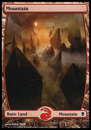 Mountain (243) (Zendikar) Near Mint Japanese