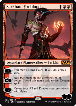 Sarkhan, Fireblood (Magic 2019 Core Set) Near Mint