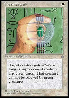 Green Scarab (Ice Age) Light Play