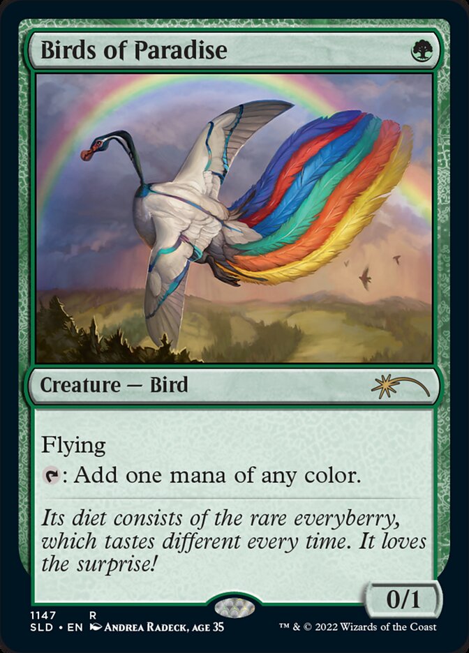 Birds of Paradise (1147) (Secret Lair) Light Play Foil