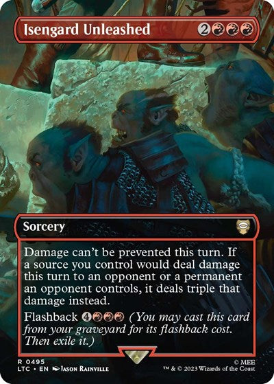 Isengard Unleashed (Borderless) (Commander: The Lord of the Rings: Tales of Middle-earth) Near Mint