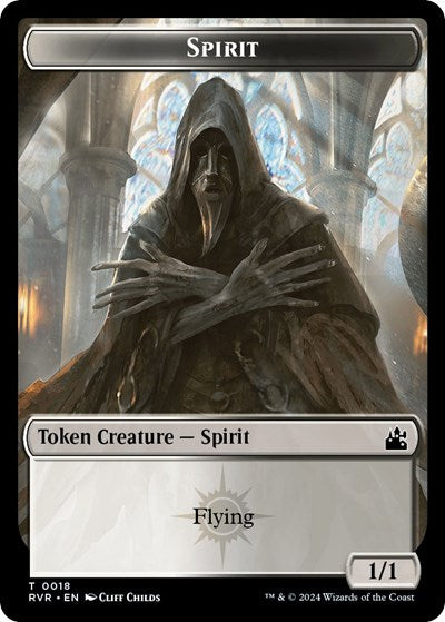 Spirit (0018) / Voja Double-Sided Token (Ravnica Remastered) Near Mint