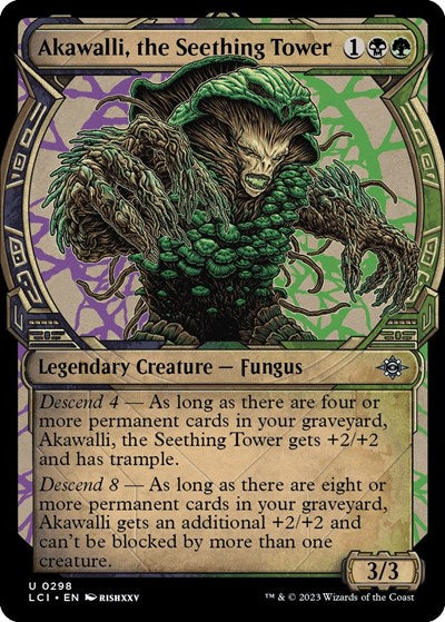 Akawalli, the Seething Tower (Showcase) (The Lost Caverns of Ixalan) Near Mint